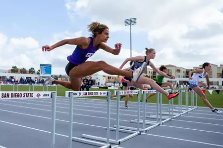23 March 2019: The San Diego State Aztecs compete in the final day of the 41st Aztec Invitational at the SDSU Sports Deck