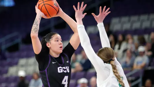 Phoenix, AZ. Nov. 25, 2022: GCU gets their fourth straight win with their 70-63 rout of North Dakota during the GCU Women's Basketball Classic at GCU Arena.