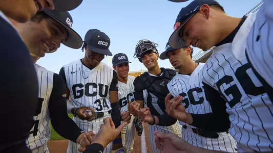 opening night team huddle