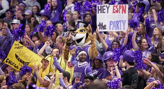 PHOENIX, AZ - FEBRUARY 17: The Havocs during GCU’s 94-84 win over Abilene Christian at GCU Arena. (Photo by: David Kadlubowski/GCU)