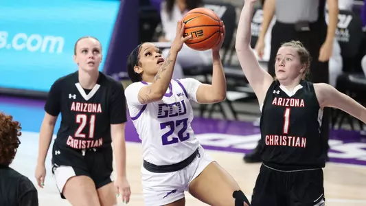 Phoenix, AZ Dec. 27, 2023: Grand Canyon Antelopes takes down Arizona Christian 115-41 at Global Credit Union Arena . Photo David Kadlubowski/GCU
