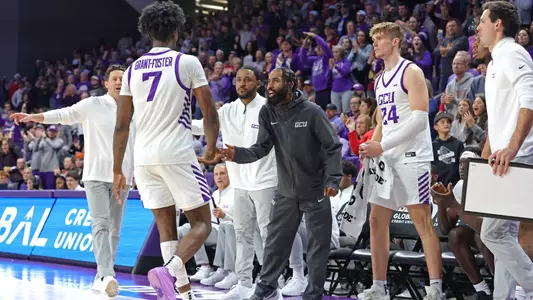 Phoenix, AZ Dec. 2, 2023: GCU gets a come from behind 76-69 win over UT Arlington at GCU Arena. Photo David Kadlubowski/GCU