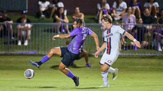 Phoenix, AZ Sept. 6, 2024 : GCU men’s soccer secures a 2-0 win over Omaha at GCU Soccer Stadium. David Kadlubowski/GCU