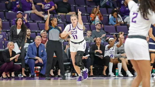Phoenix, AZ Nov. 29 2024 : The Lopes dominate East Texas A&M with a 110-71 win during the Talking Stick Resort Thanksgiving Classic at Global Credit Union Arena. David Kadlubowski/GCU