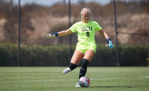 Chula Vista, CA Aug. 5,, 2024 :: GCU women’s soccer drops their exhibition match 0-1 against UC San Diego at the Chula Vista Elite Athlete Training Center in Chula Vista, Ca. David Kadlubowski/GCU
