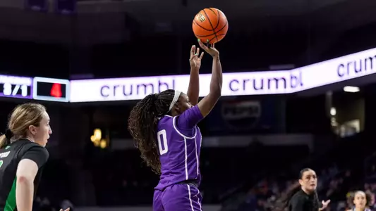 Phoenix, AZ - January 9, 2025, WBB defeats UVU 71-59 in their WAC home opener at Global Credit Union Arena. (Photo by: Jack Gilday/GCU).