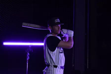 PHOENIX, AZ - DECEMBER 4: Grand Canyon University baseball media day night shoot BTS (Photo by: Rachel Sollazzo/GCU)