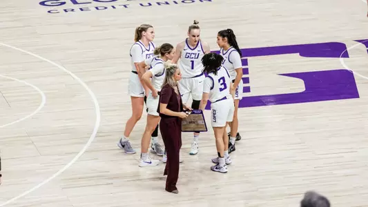Phoenix, AZ - January 25, 2025, GCU Women’s Basketball’s 78-43 win over Utah Tech University at Global Credit Union Arena. (Photo by: Jayden Todd/GCU).