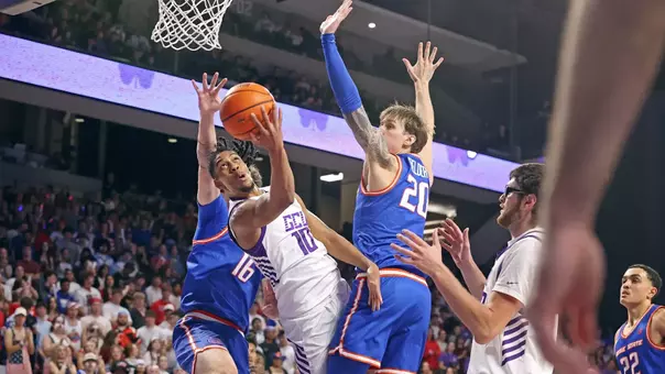 Phoenix, AZ Jan. 30, 2026: The Lopes knock off Boise State 86-69 at Global Credit Union Arena. David Kadlubowski/GCU