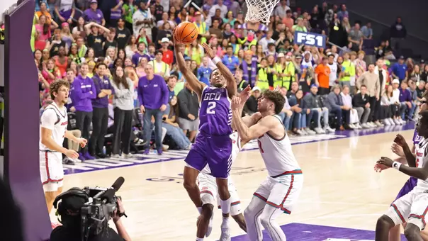 Phoenix, AZ Feb.11, 2026: The Lopes rally from a 20-point deficit only to fall 64-70 against New Mexico at Global Credit Union Arena. David Kadlubowski/GCU