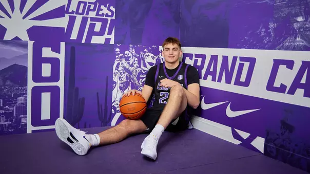 Phoenix, AZ : April 14, 2026: Men’s basketball recruit Blake Barkley. David Kadlubowski/GCU