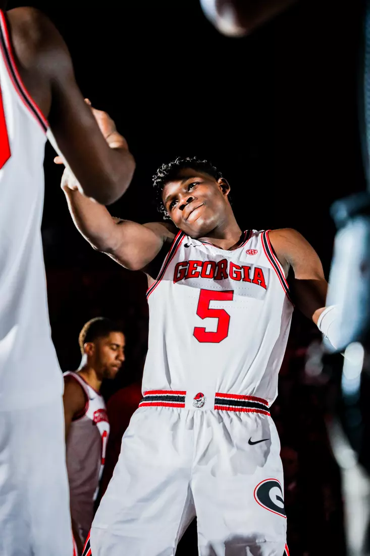 Georgia basketball player Anthony Edwards (5) during a game against Florida at Stegeman Coliseum in Athens, Ga., on Wed., March 4, 2020. (Photo by Tony Walsh)