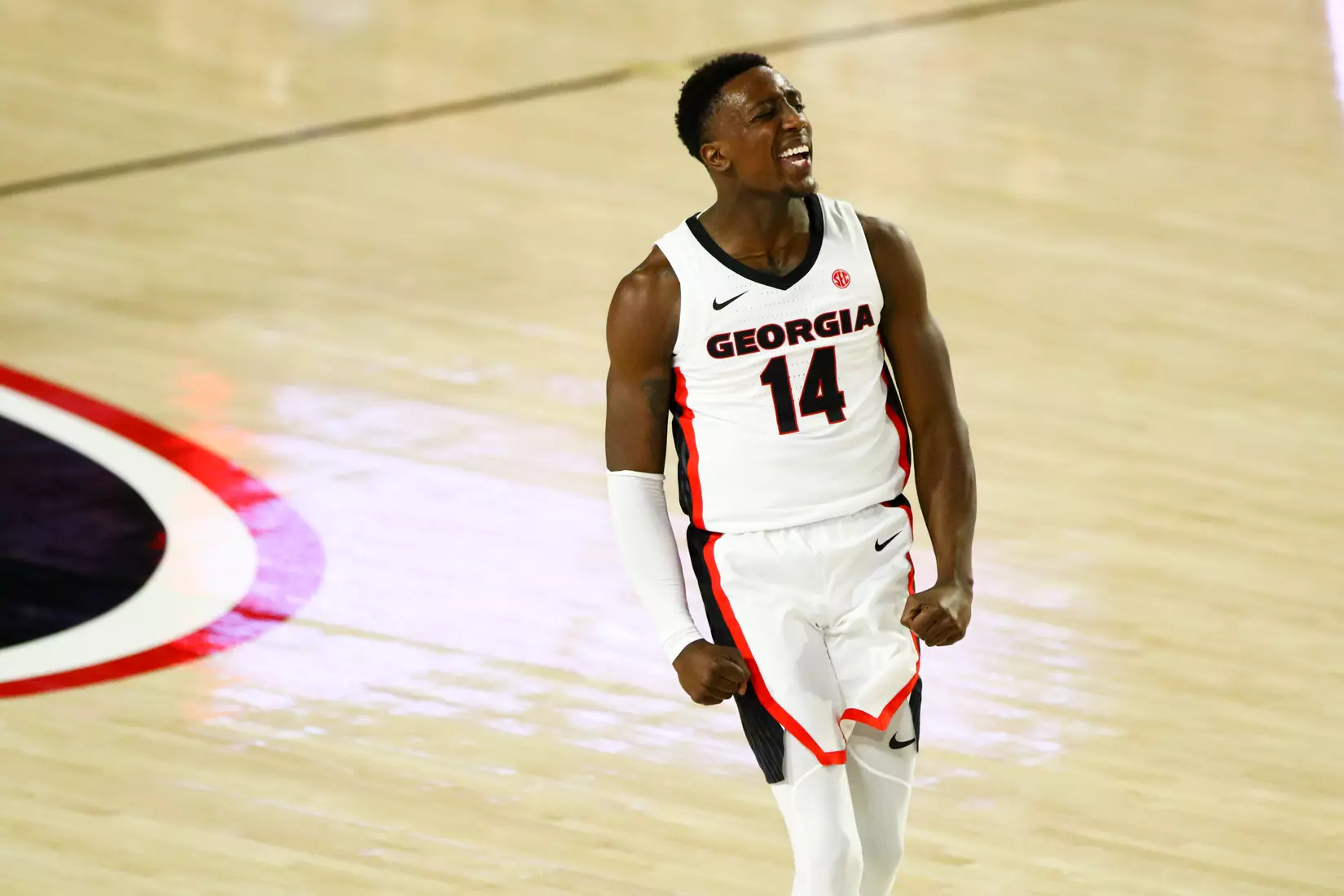 Georgia basketball player Tye Fagan (14) during a game against Western Carolina in Stegeman Coliseum in Athens, Ga., on Tuesday, Nov. 5, 2019. (Photo by Tony Walsh)