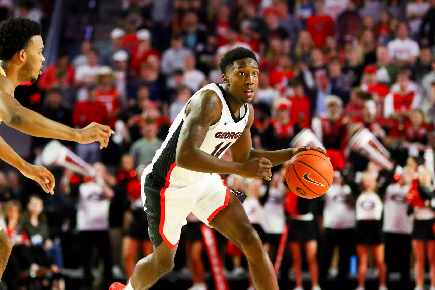 Georgia basketball player Tye Fagan (14) during a game against Tennessee at Stegeman Coliseum in Athens, Ga., on Wed., Jan. 15, 2020. (Photo by Tony Walsh)