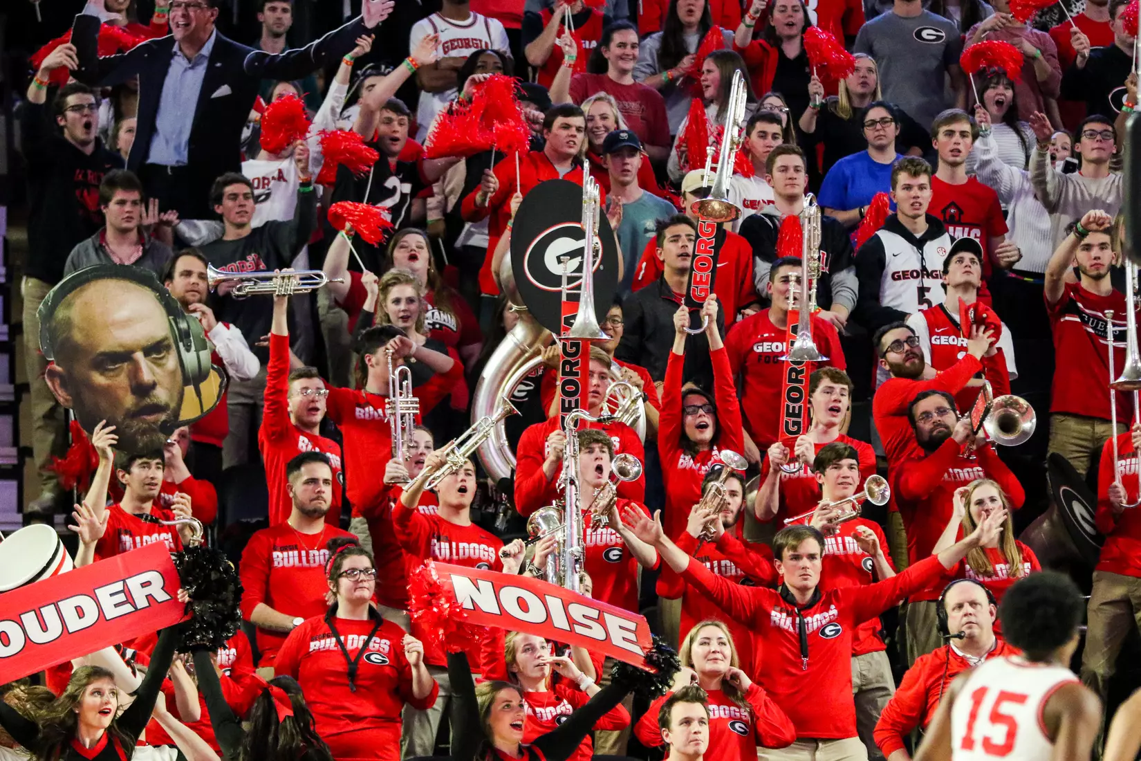 During the Bulldogsâ?? game against Kentucky at Stegeman Coliseum in Athens, Ga., on Tues., Jan. 7, 2020. (Photo by Chamberlain Smith)