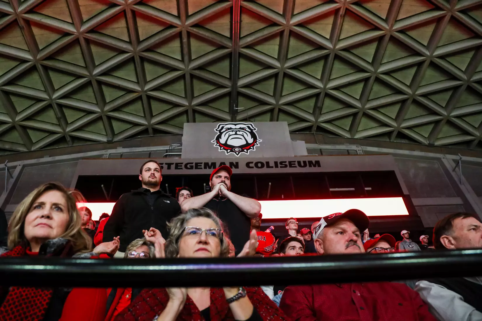 During the Bulldogsâ?? game against Kentucky at Stegeman Coliseum in Athens, Ga., on Tues., Jan. 7, 2020. (Photo by Chamberlain Smith)