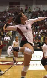 Ann Dylla led Georgia with 16 kills against South Carolina.