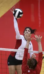 Senior middle hitter Valentina Gonzalez.