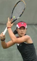 Maho Kowase won the doubles title and reached the singles final Sunday.