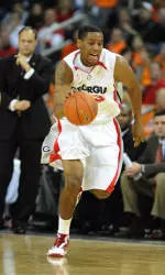 Trey Thompkins led the way with 15 points and 7 rebounds in Saturday's win.