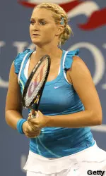 Chelsey Gullickson made her 2010 US Open debut Tuesday