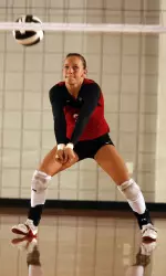 Senior Carla Tietz recorded nine digs against LSU on Friday, moving to third all-time in digs at UGA with 1,371.