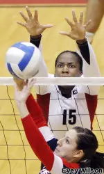 Elizabeth Reid recorded a career-high 10 blocks at Arkansas on Sunday.