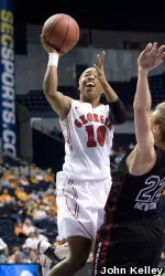 Jasmine James was named preseason All-SEC for the second straight year.