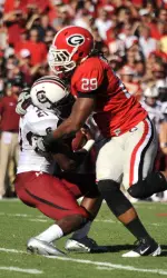 Jarvis Jones leads the Bulldogs in tackles for loss (10.0), sacks (4.0) and quarterback hurries (16)