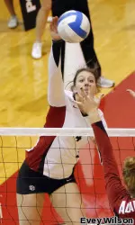 Senior Ann Dylla recorded a season-high 15 kills on a .452 hitting percentage in Friday's win over Mississippi State.