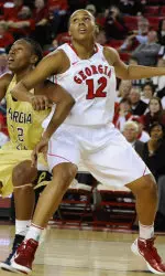 Jasmine Hassell was the Lady Bulldogs' leading scorer for the second straight game.