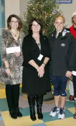 SAAC representatives presented a check to Barrow Elementary.