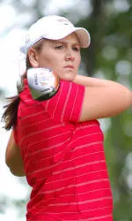 Abby Johnson's 73 on Tuesday was the best loop of her collegiate career.