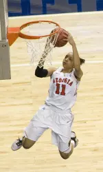 Alabama native Meredith Mitchell averaged 12.5 ppg in two SEC Tourney outings.