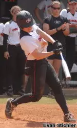 Senior Brianna Hesson went 4-for-4 in Sunday's win over Kentucky.