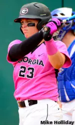 Junior Kristyn Sandberg batted .629 over five games last week.