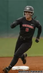 Taylor Schlopy hit her ninth home run of the season on Saturday.