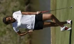Marta Silva Zamora hit all 18 fairways and 14 of 18 greens on Thursday.