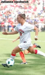 Senior Jamie Pollock scored Georgia's first goal of 2011 Friday at Furman.