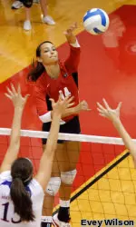 Junior Briana Bahr led Georgia with 10 kills vs. Tennessee