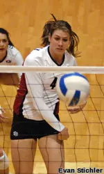 Senior Ann Dylla had 10 kills on a .500 hitting percentage on Friday vs. South Carolina.