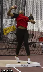 Sophomore Hilenn James opened her 2012 campaign at nearly five feet longer in the shot put than in 2011.