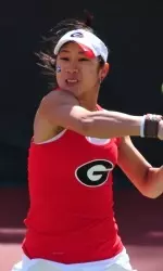 Maho Kowase posted a 17-5 singles record this fall.