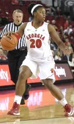 Shacobia Barbee had a team-high five steals against Presbyterian.
