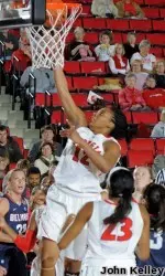 Jasmine Hassell scored 46 points on 19-of-23 FG shooting in two games against Georgia Tech.