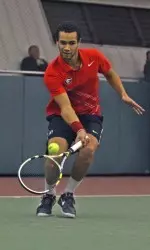 Sadio Doumbia, above, is the nation's 10th-ranked singles player heading into National Indoors.
