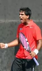 KU Singh tied the match 1-1 with a 6-1, 6-2 defeat of Florida State's Blake Davis.