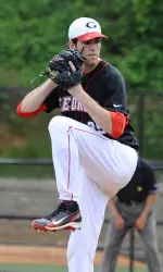 Luke Crumley went a career-high five innings for the win Sunday.