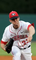 Alex Wood struck out four in two innings for the Rome Braves in his professional debut Monday.
