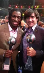 Bubba Watson (right, with Robert Griffin III)